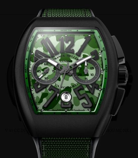Franck Muller Vanguard Camouflage Review Replica Watch Cheap Price V 45 CC DT CAMOU NR MC (VE)
